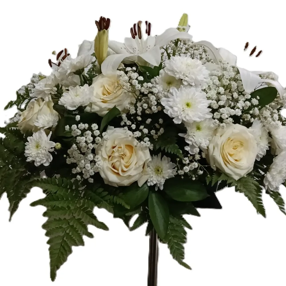Almohadón, flor variada